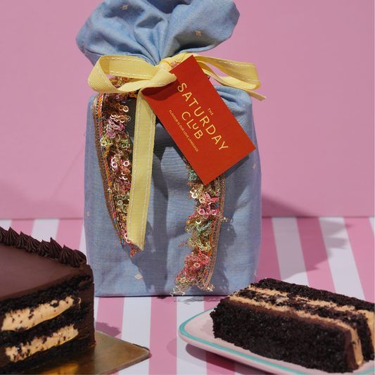 XL Slice Whipped Chocolate Salted Caramel Cake Hamper