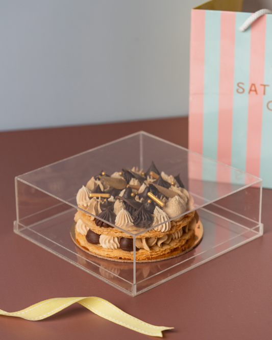 Chocolate Coffee Caramel Mille-Feuille