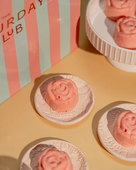 Rose Lychee Semifreddo