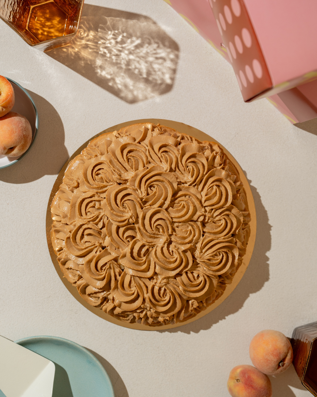 Peach & Coffee cake