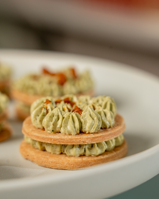 Pesto & Sun Dried Tomato Mille- Feuille
