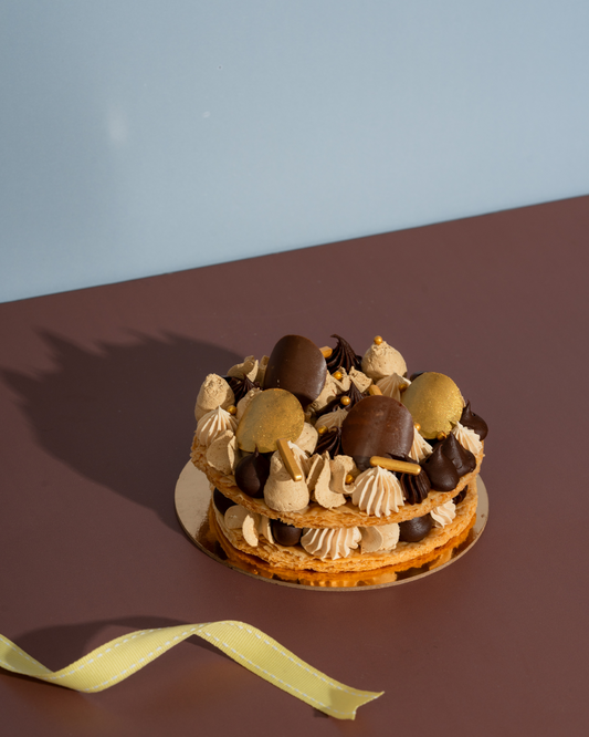 Chocolate Coffee Caramel Mille-Feuille