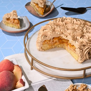 Peach & Coffee cake