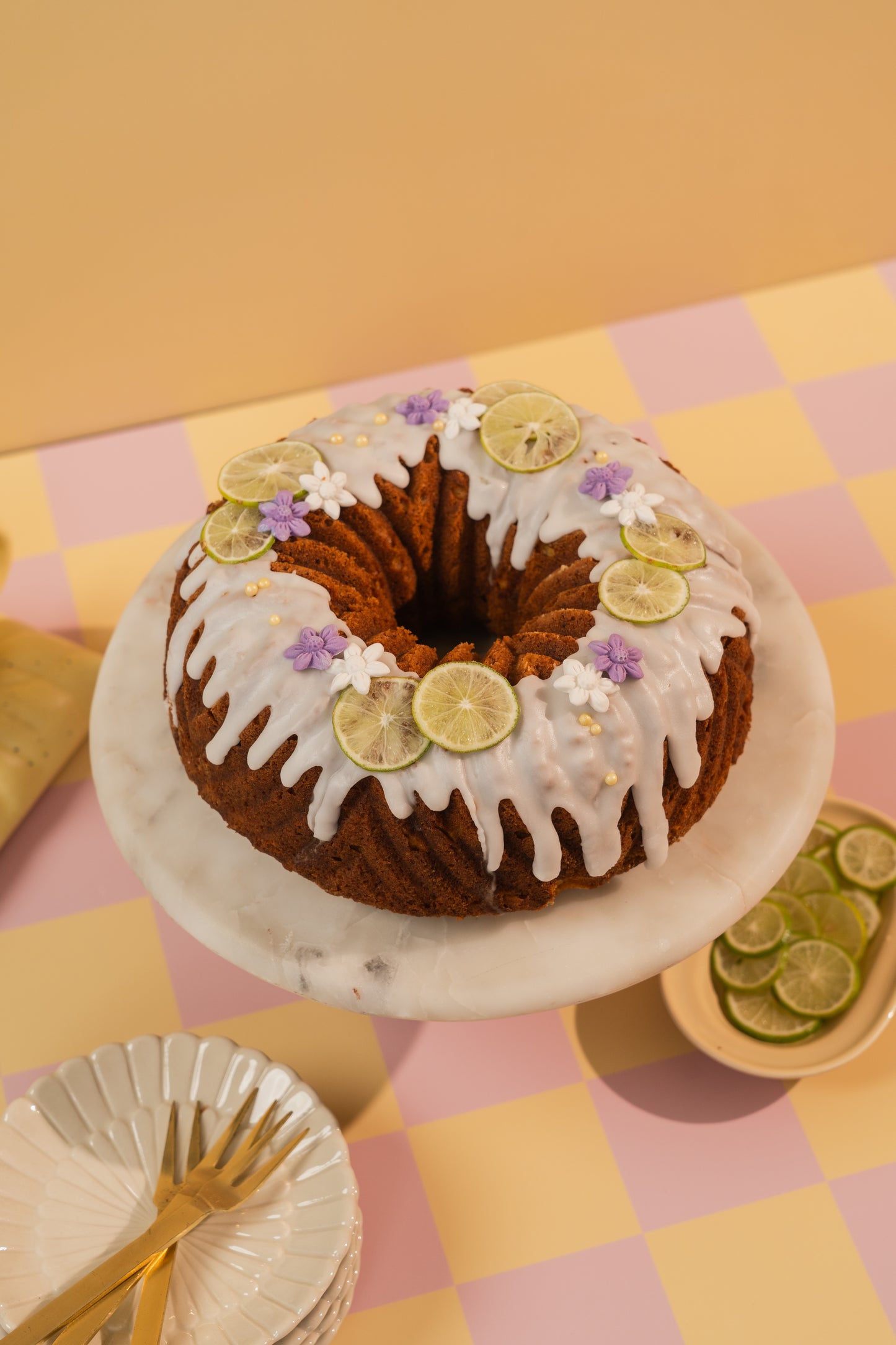 Lime & Lavender Bundt Cake