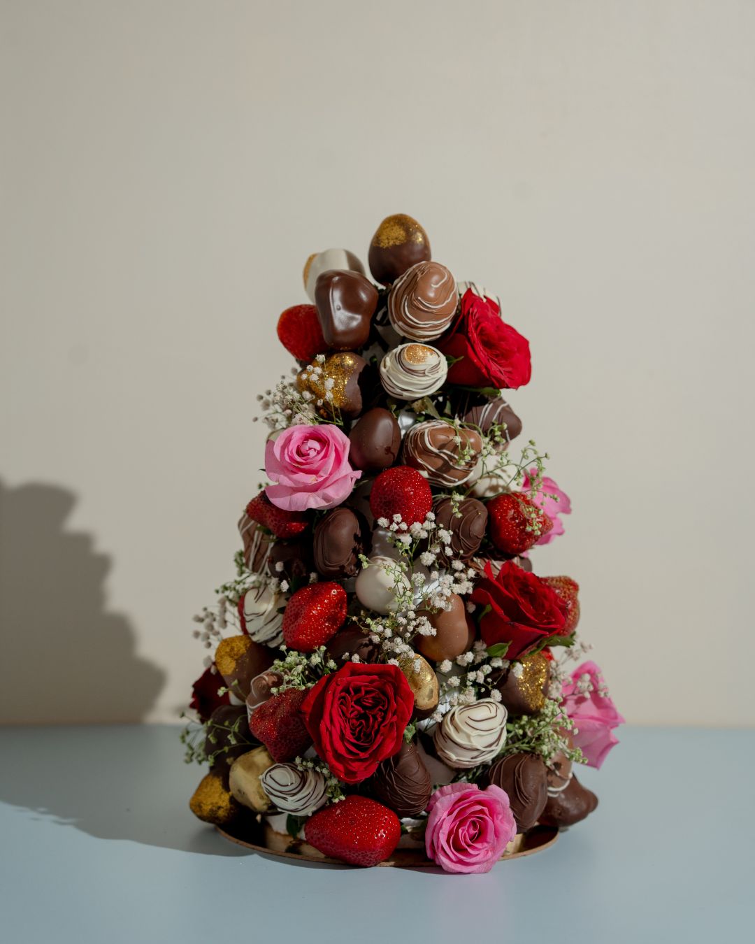 Chocolate-Covered Strawberry Tower