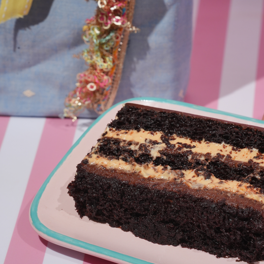 XL Slice Whipped Chocolate Salted Caramel Cake Hamper