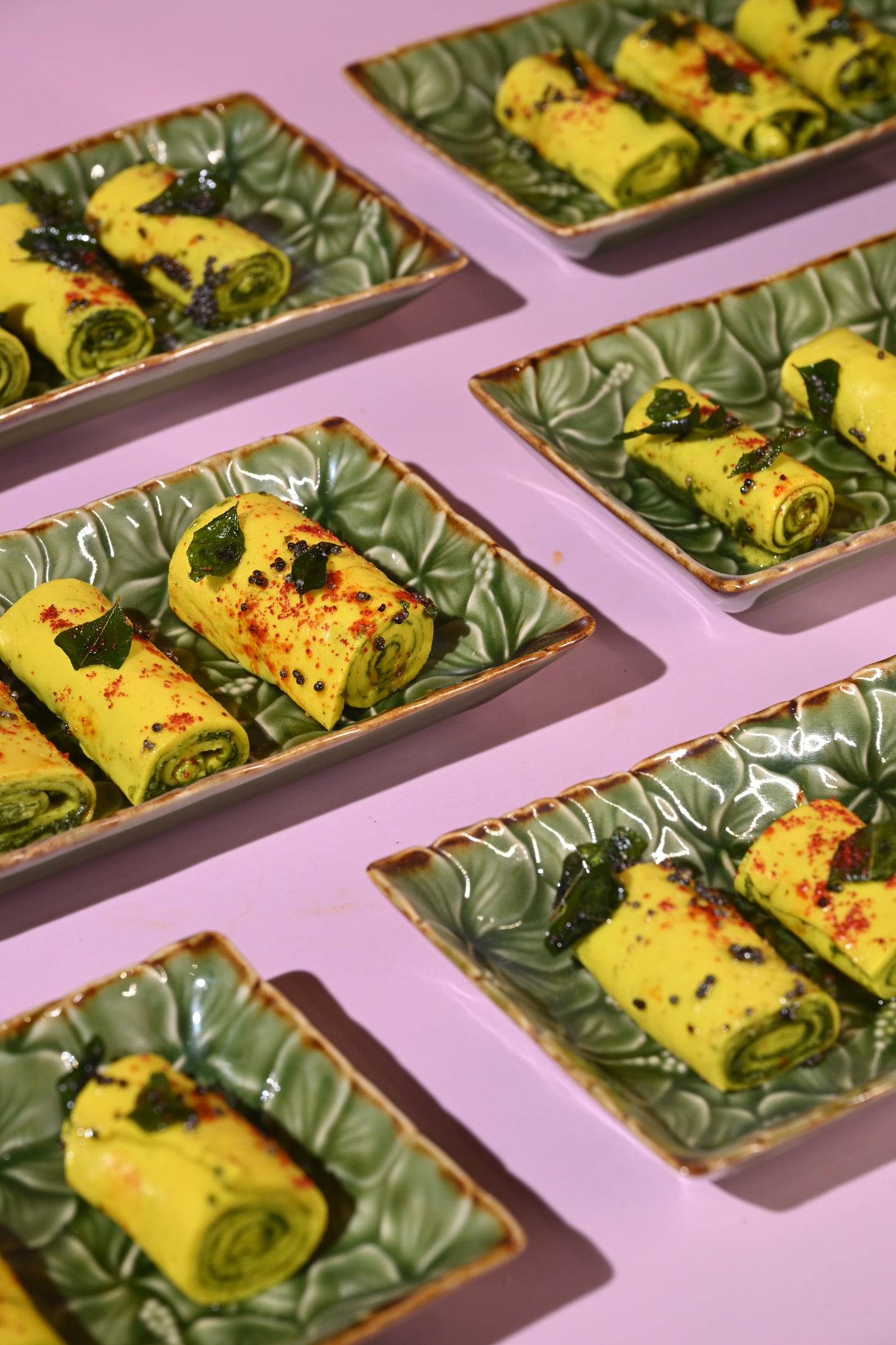 Pesto Khandvi