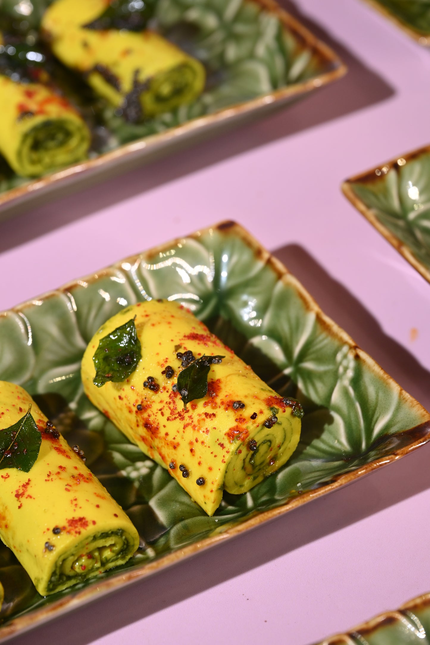 Pesto Khandvi