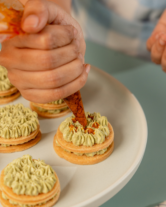 Pesto & Sun Dried Tomato Mille- Feuille