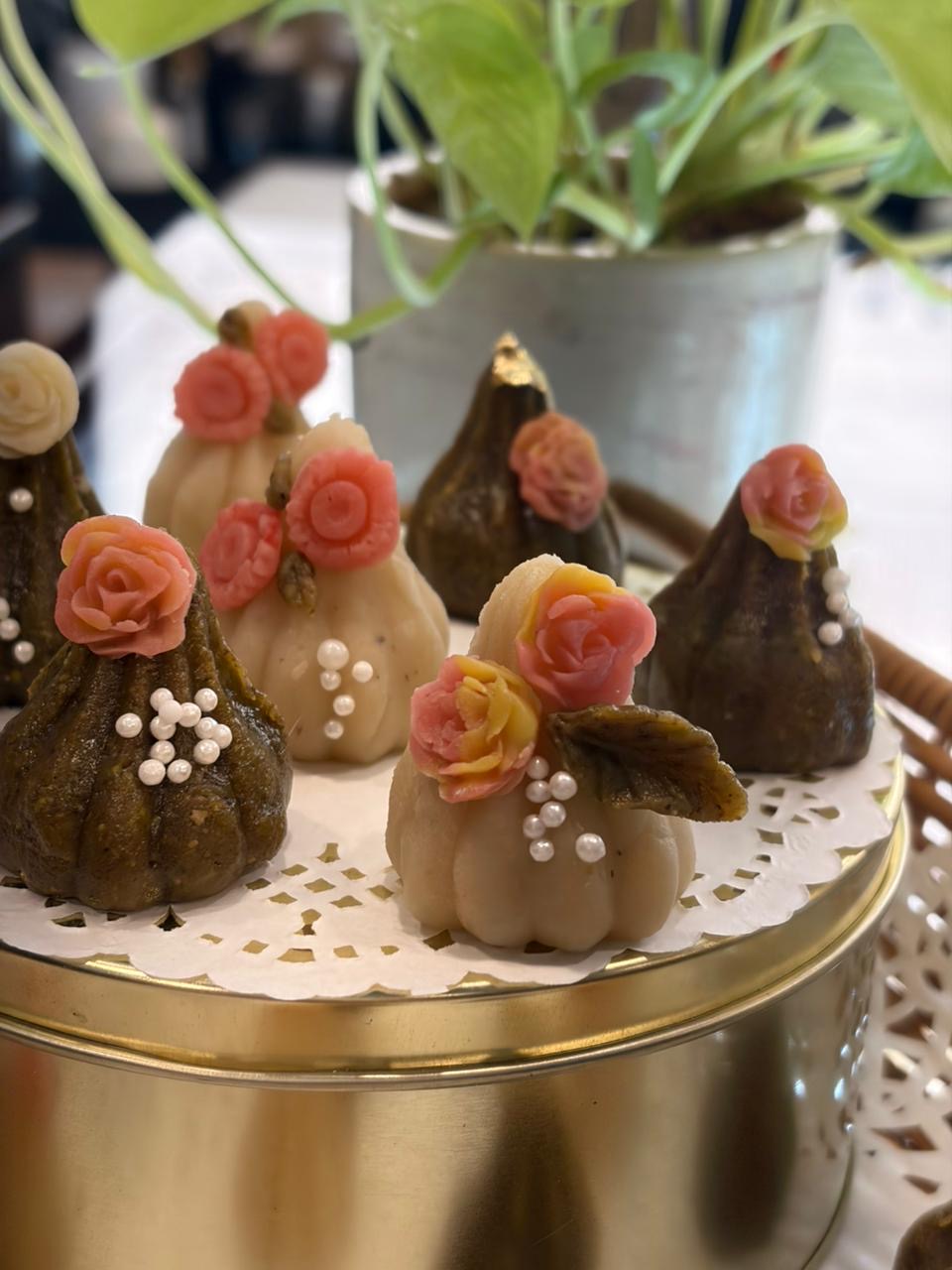 Assorted Pistachio & Almond Marzipan Modak (Box of 12)