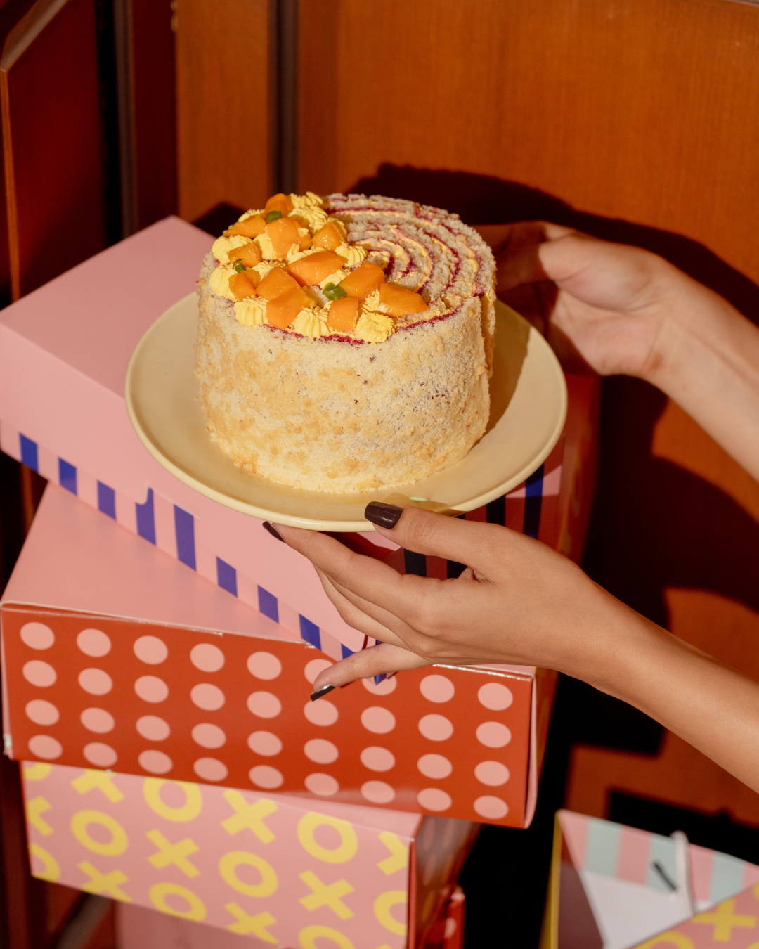 Mango Raspberry Roulade