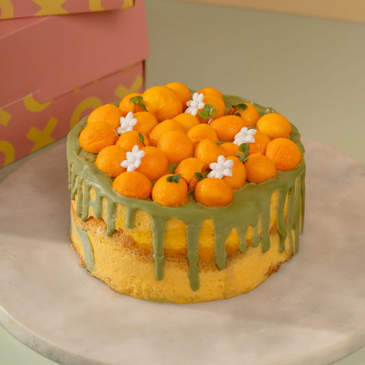 Mango Matcha Mousse Cake
