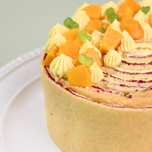 Mango Raspberry Roulade