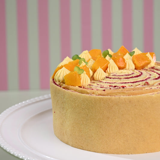 Mango Raspberry Roulade