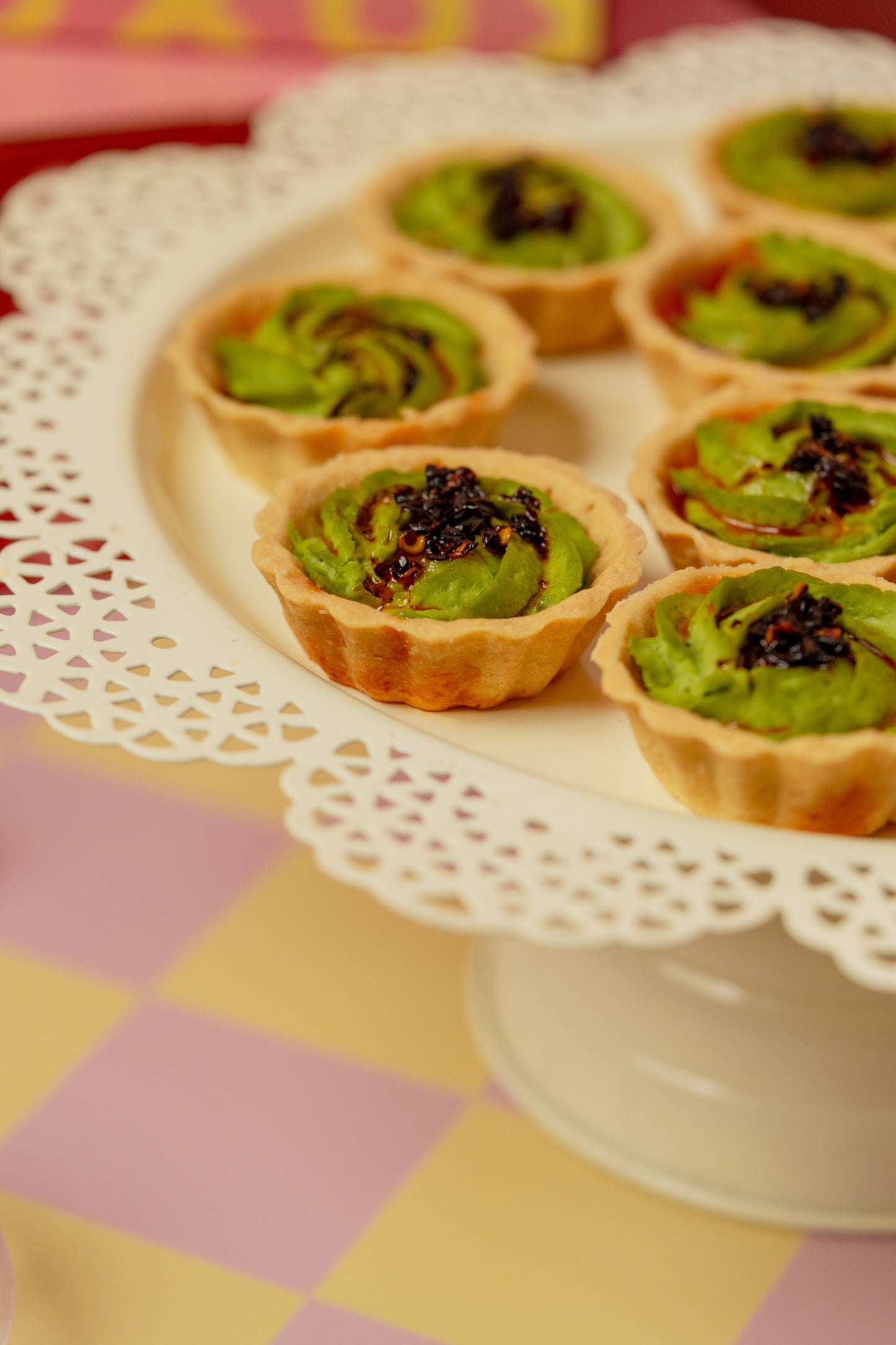 Sweet Peas & Wasabi Tart