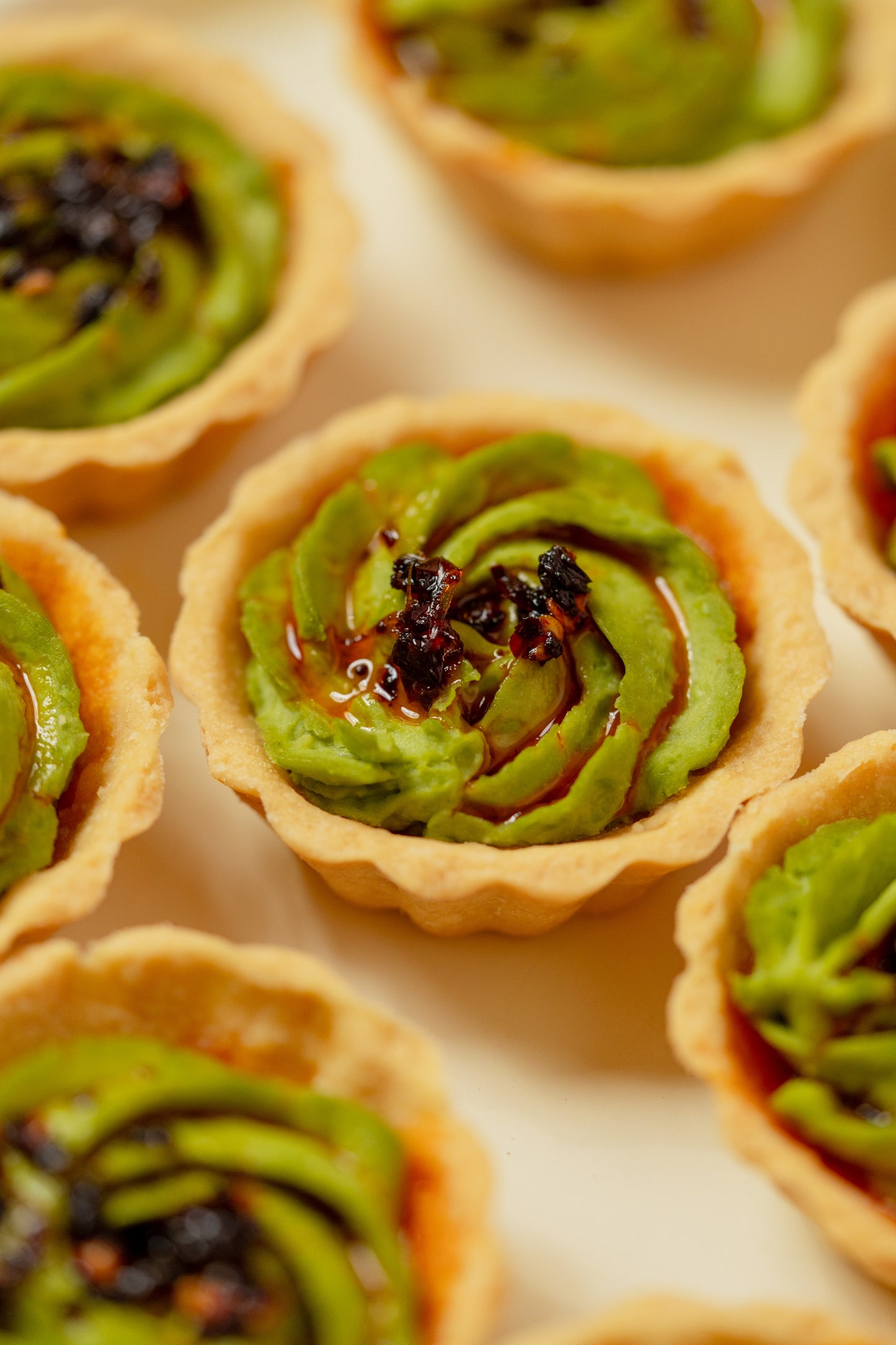 Sweet Peas & Wasabi Tart