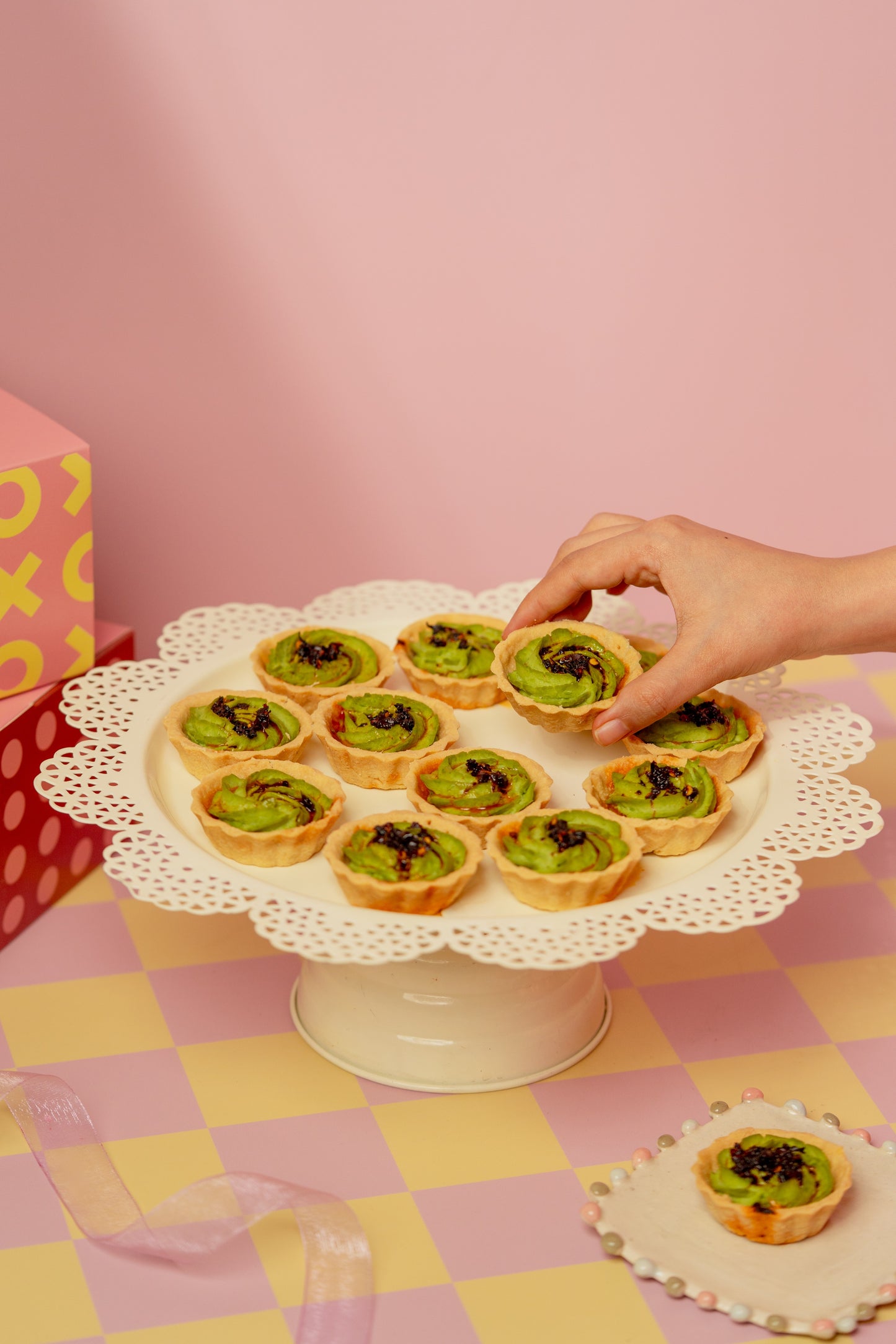 Sweet Peas & Wasabi Tart