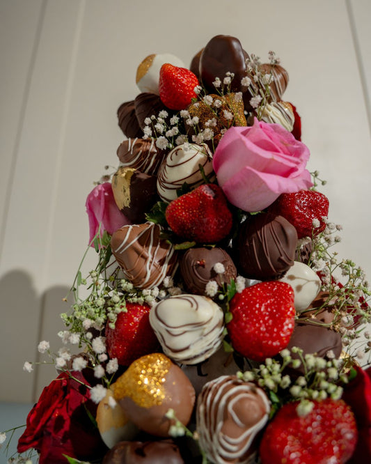 Chocolate-Covered Strawberry Tower