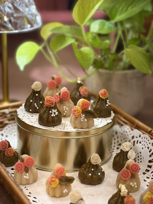Assorted Pistachio & Almond Marzipan Modak (Box of 12)